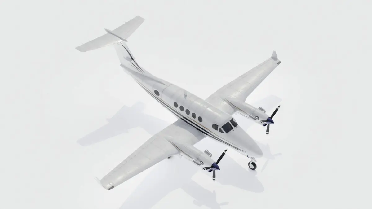 Beechcraft Super King Air 200 3D model