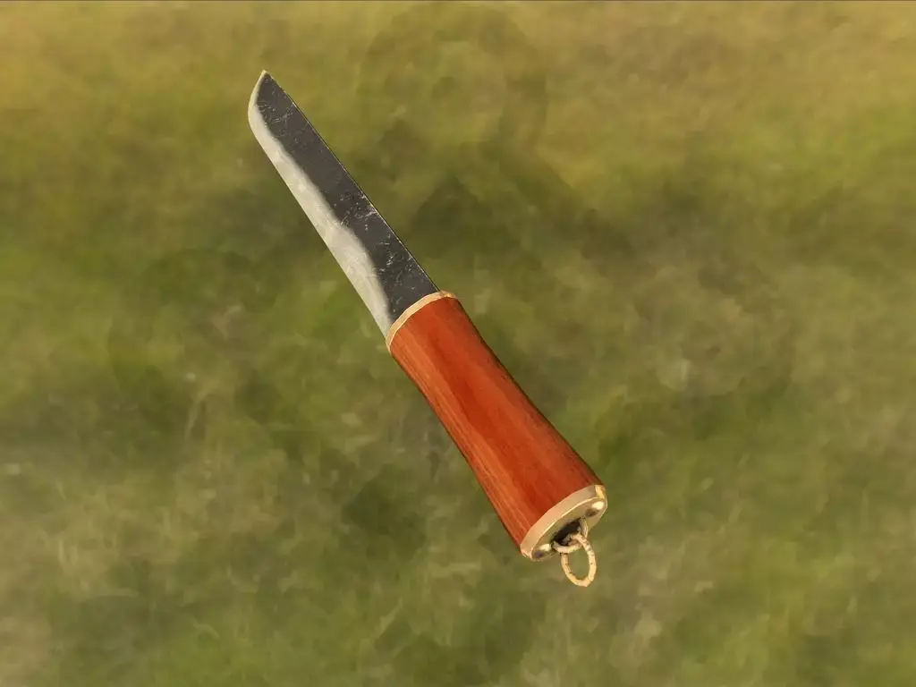 Viking Seax Free low-poly 3D model