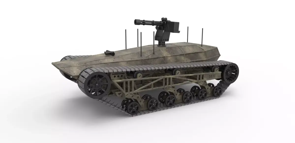 Tracked vehicle Scale 1 to 25 3D print model purchase