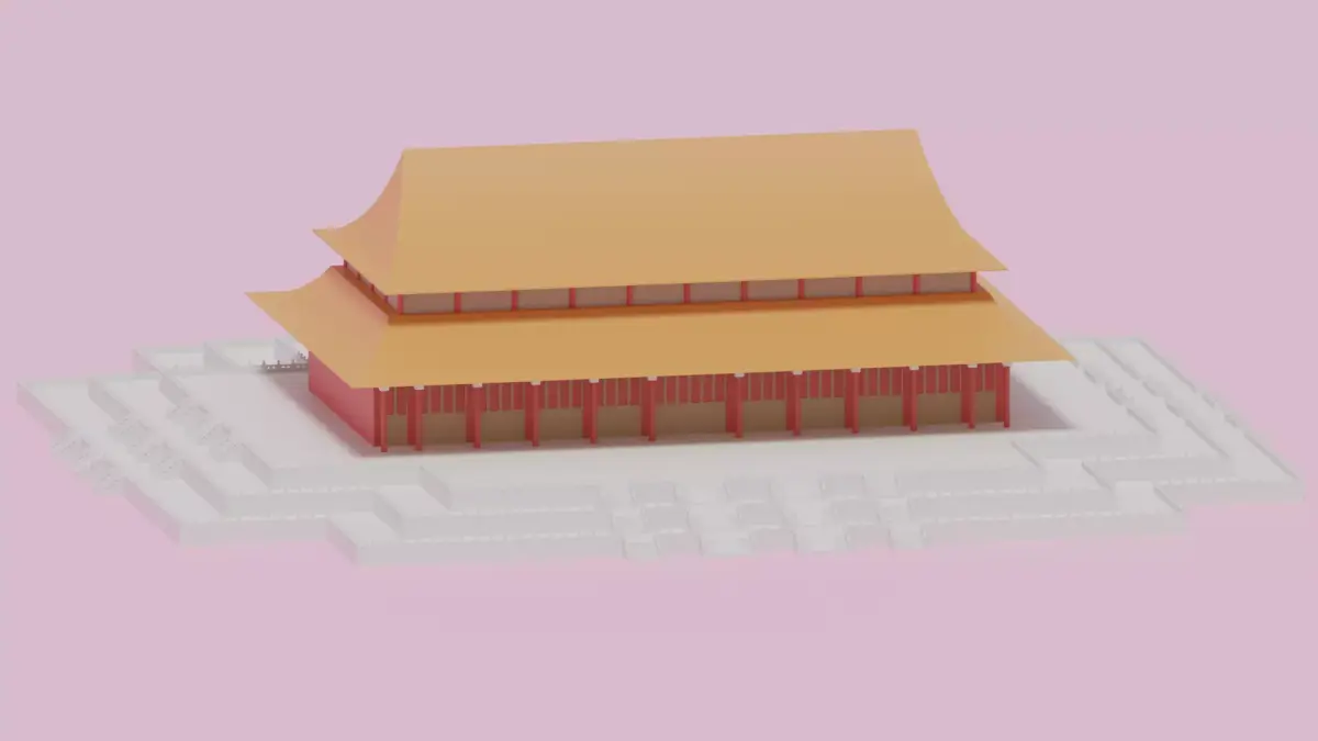 Beijing Forbidden City Hall of Supreme Harmony China 3D model