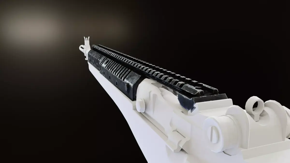 VLTOR CASV14 Rail System for M1A and M14 Low-poly 3D model