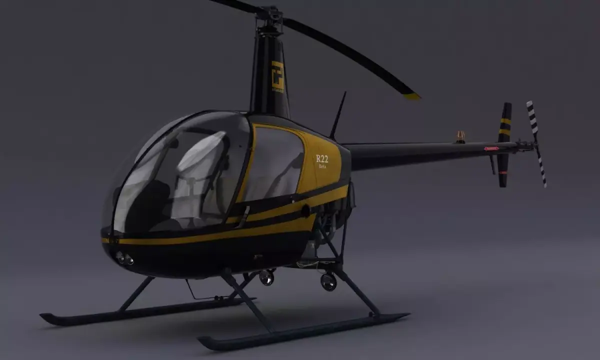 Robinson R22 3D model