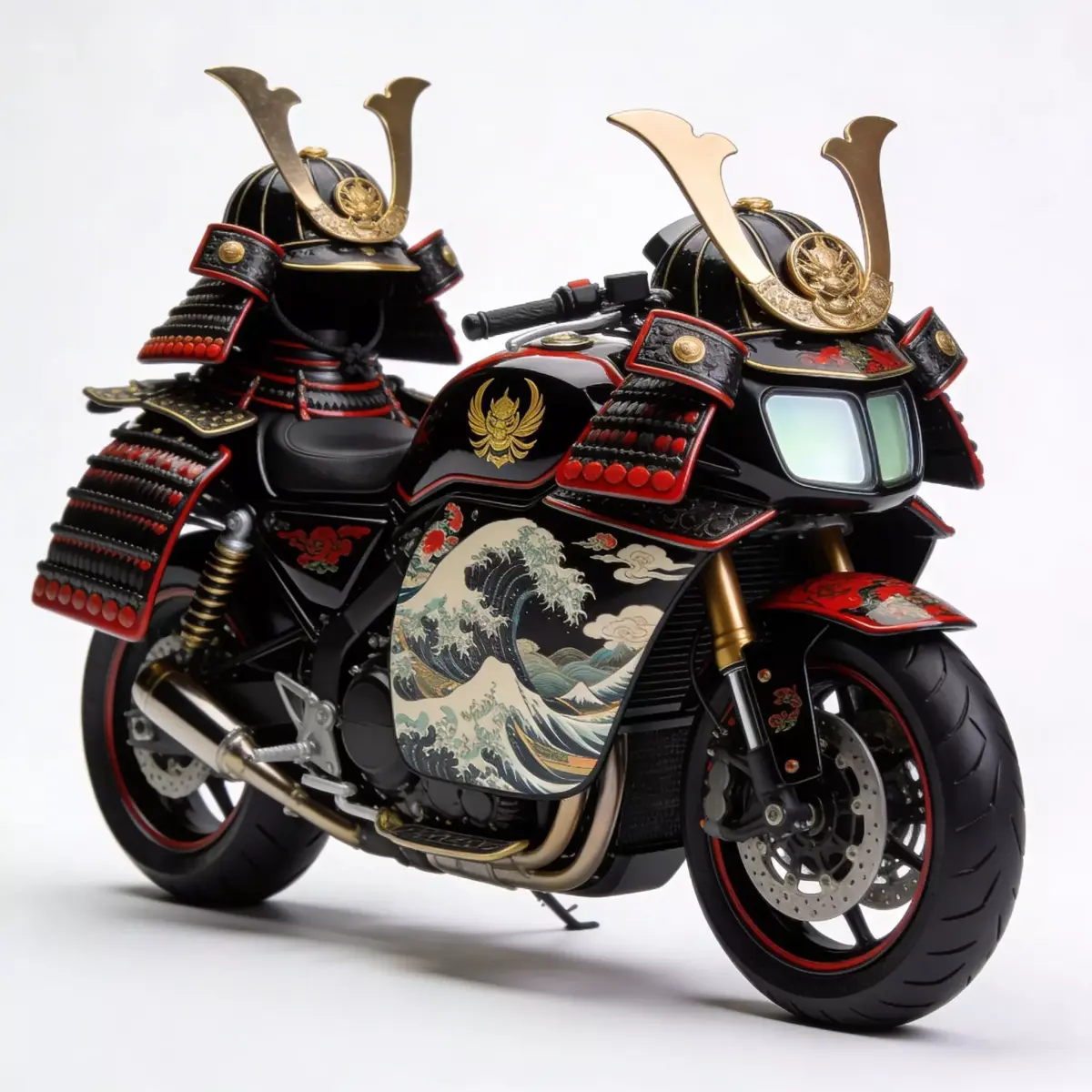 Ornate Samurai Armor Concept Motorcycle Low-poly 3D model