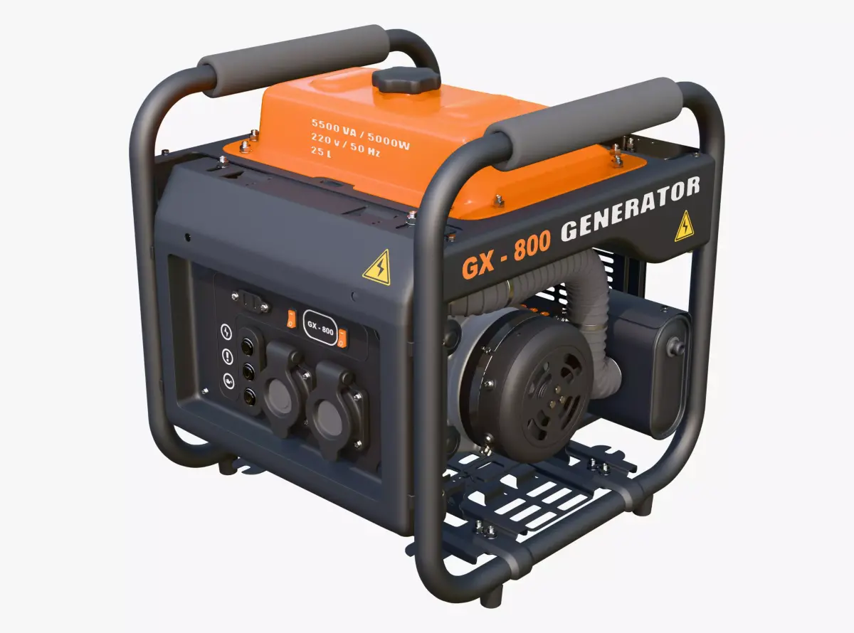 Portable Power Electric Generator GX800 3D model