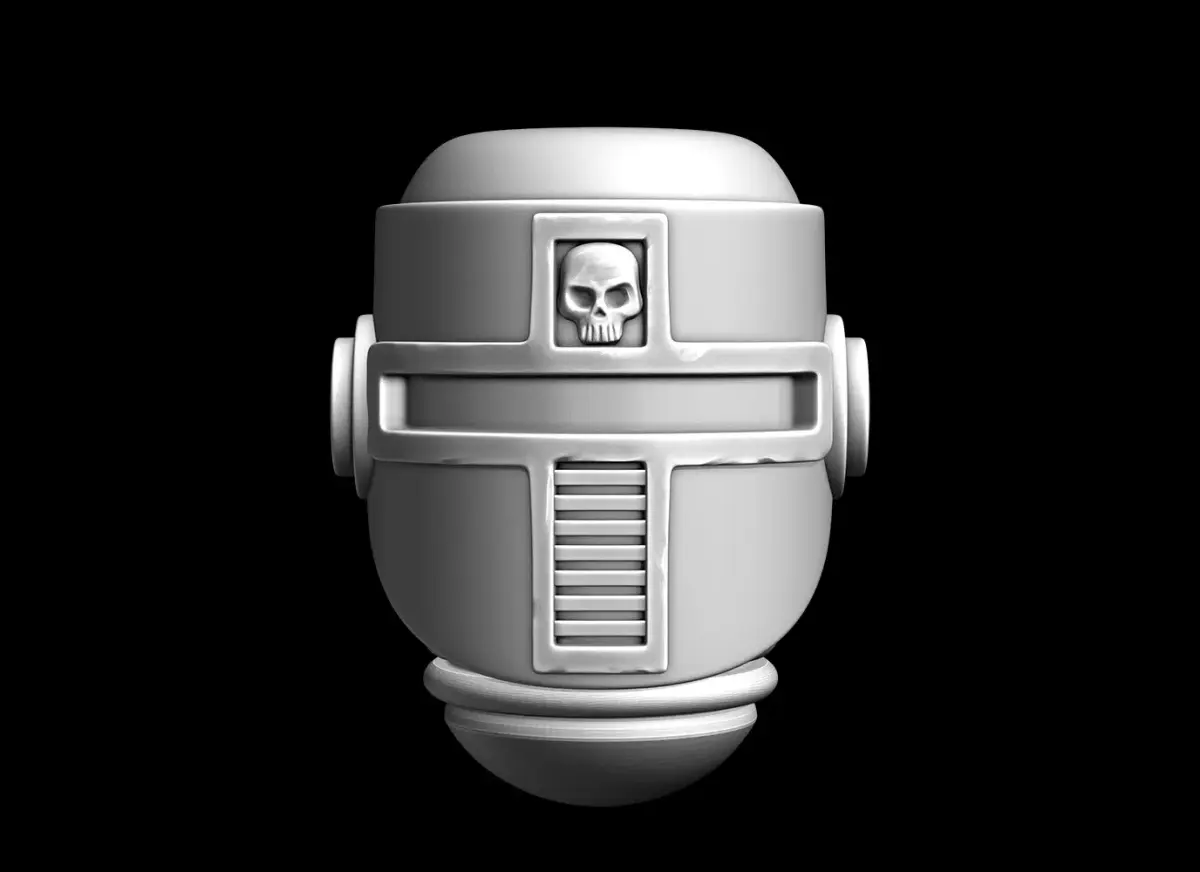 Warhammer 40k Space Marine Custom Helmet  Free 3D print model