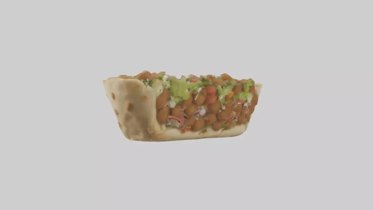 Falafel gyro model Low-poly 3D model