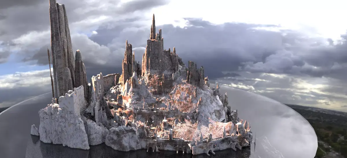 Winter Medieval Fortifications 3D model