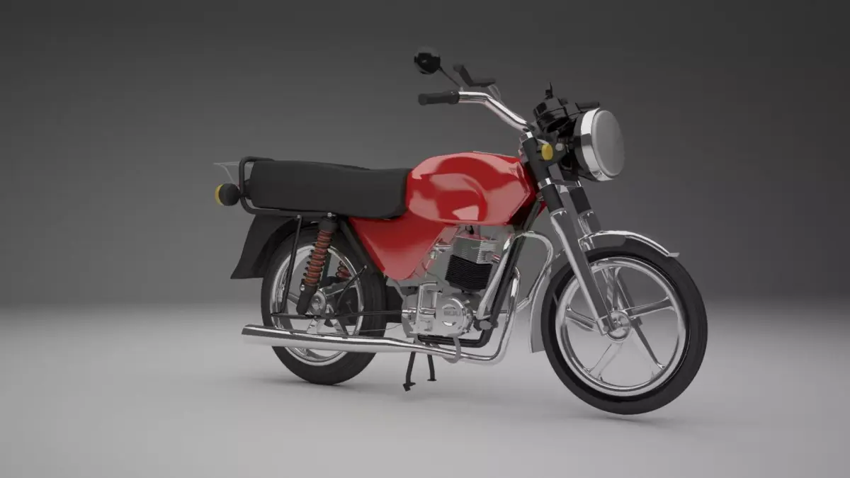 This Bajaj one of Indian motorcycle product 3D model