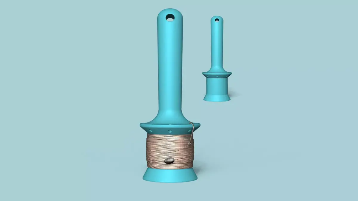 Hand Fishing Line Holder - Simple Handreel 3D print model