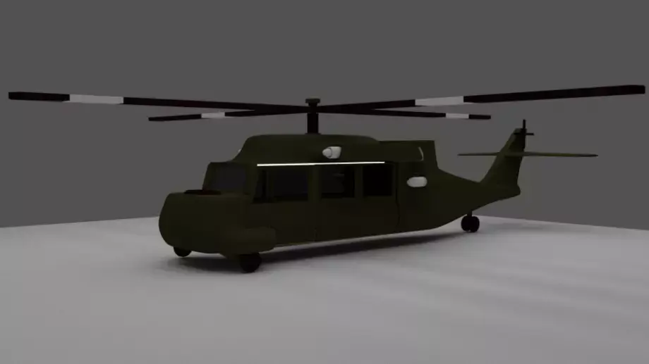 Helicopter Ulak Alik 3D model