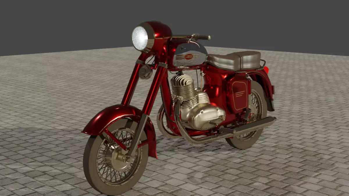 Jawa motor 3D model