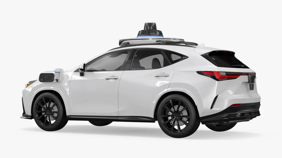 Self-Navigating Car with Multi-Radar System White 3D model