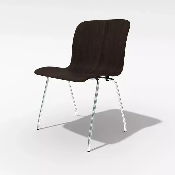 Wooden Office Chair 3D model