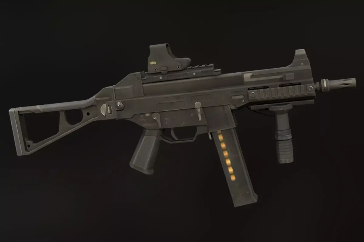 UMP-45 gun Low-poly 3D model purchase