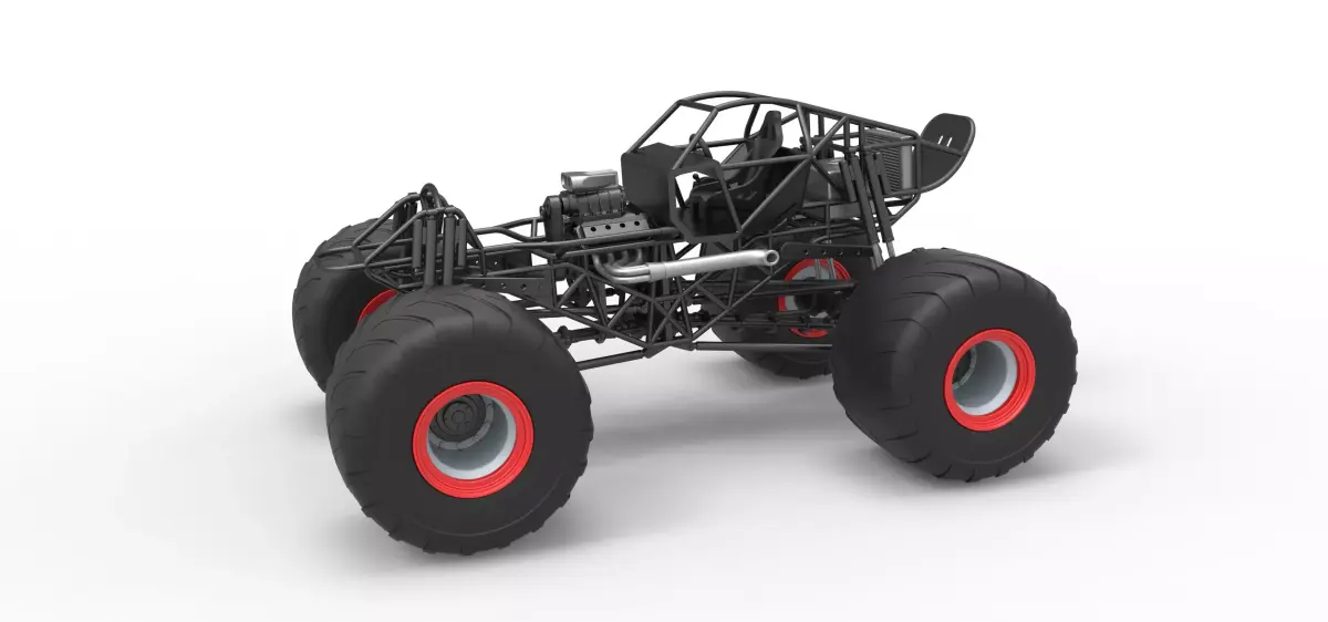 Monster truck base Version 2 Scale 1 to 25 3D print model