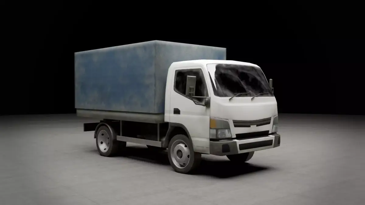 Mitsubishi Fuso Low-poly 3D model
