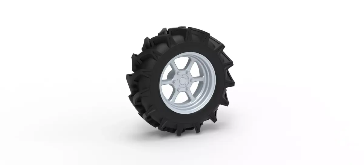 Wheel of Mud truck Scale 1 to 25 3D print model