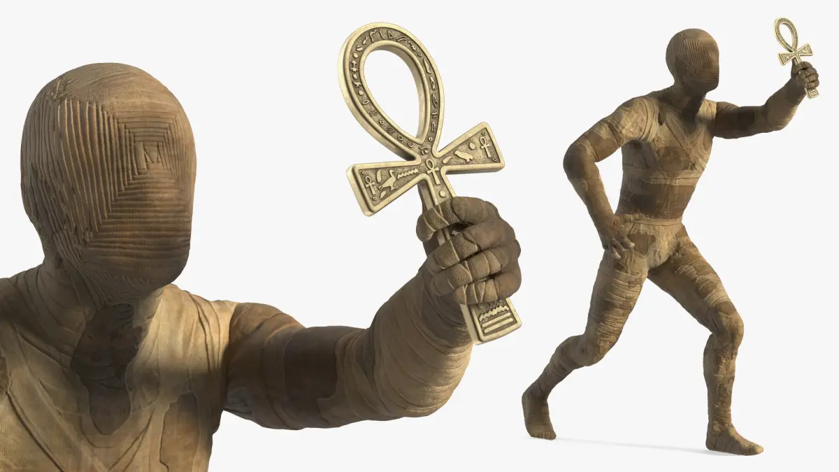 Mummy with Ankh 3D model