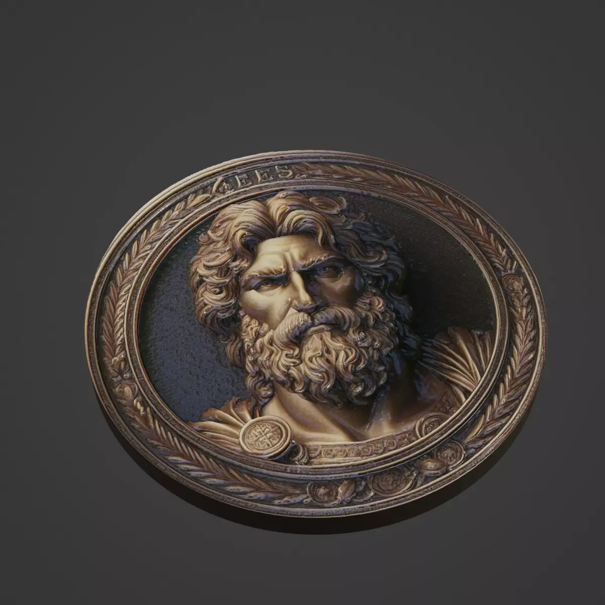 Leonidas Medallion 3D print model buy