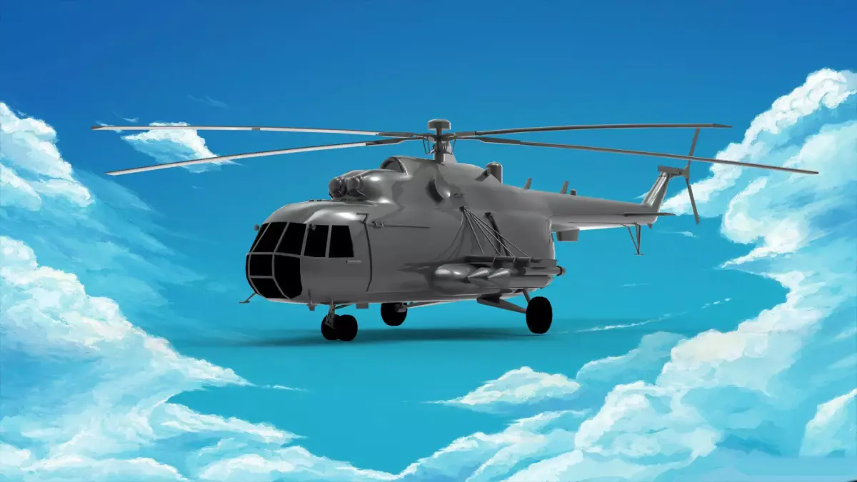 Mil Helecopter 3D model