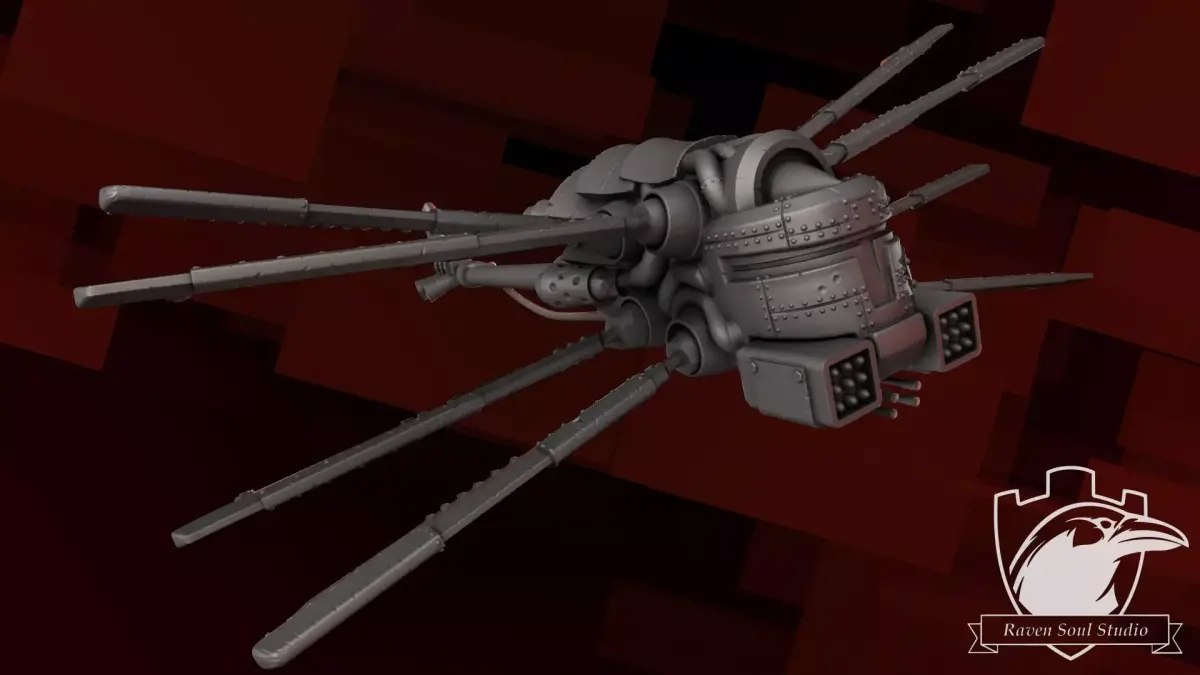 Ork Jet Ornithopter 3D print model