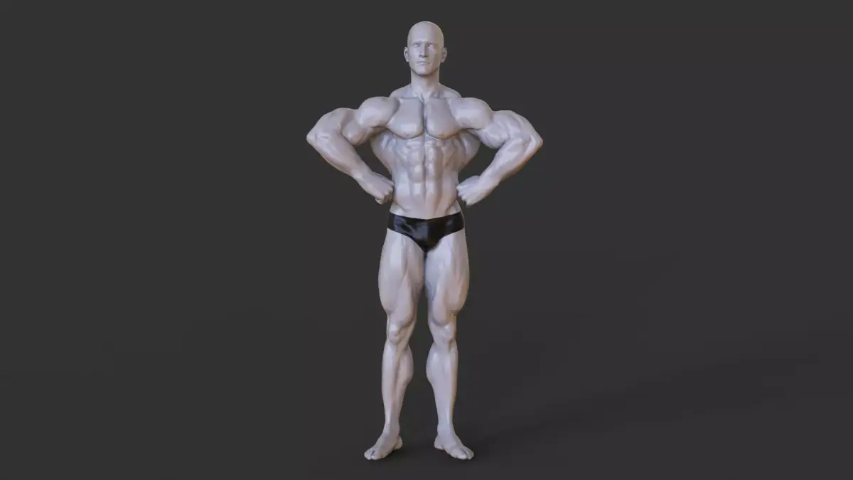 Bodybuilder Pose 3D print model order