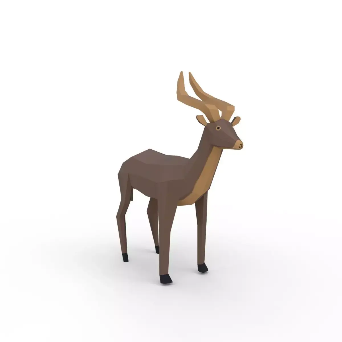 Antelope Low-poly 3D model