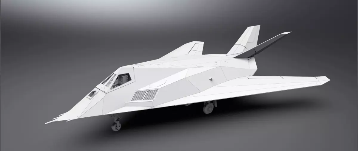 F117 Nighthawk Scale model  3D print model
