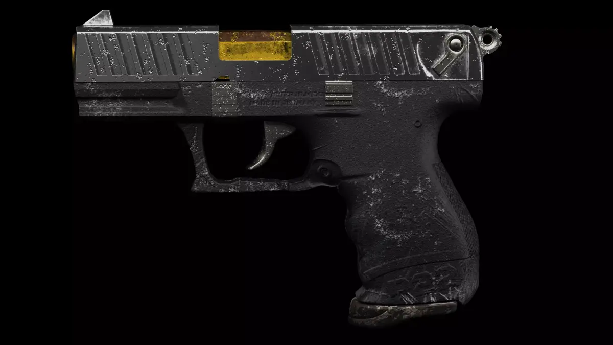 Walter P22 Old Rusty Gun 3D Model  3D model