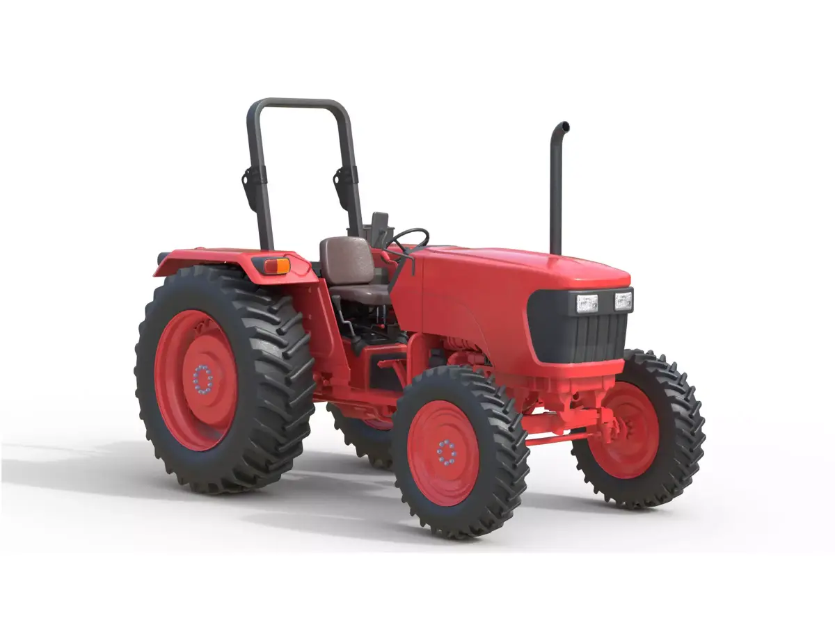 Generic Farm Tractor  Low-poly 3D model
