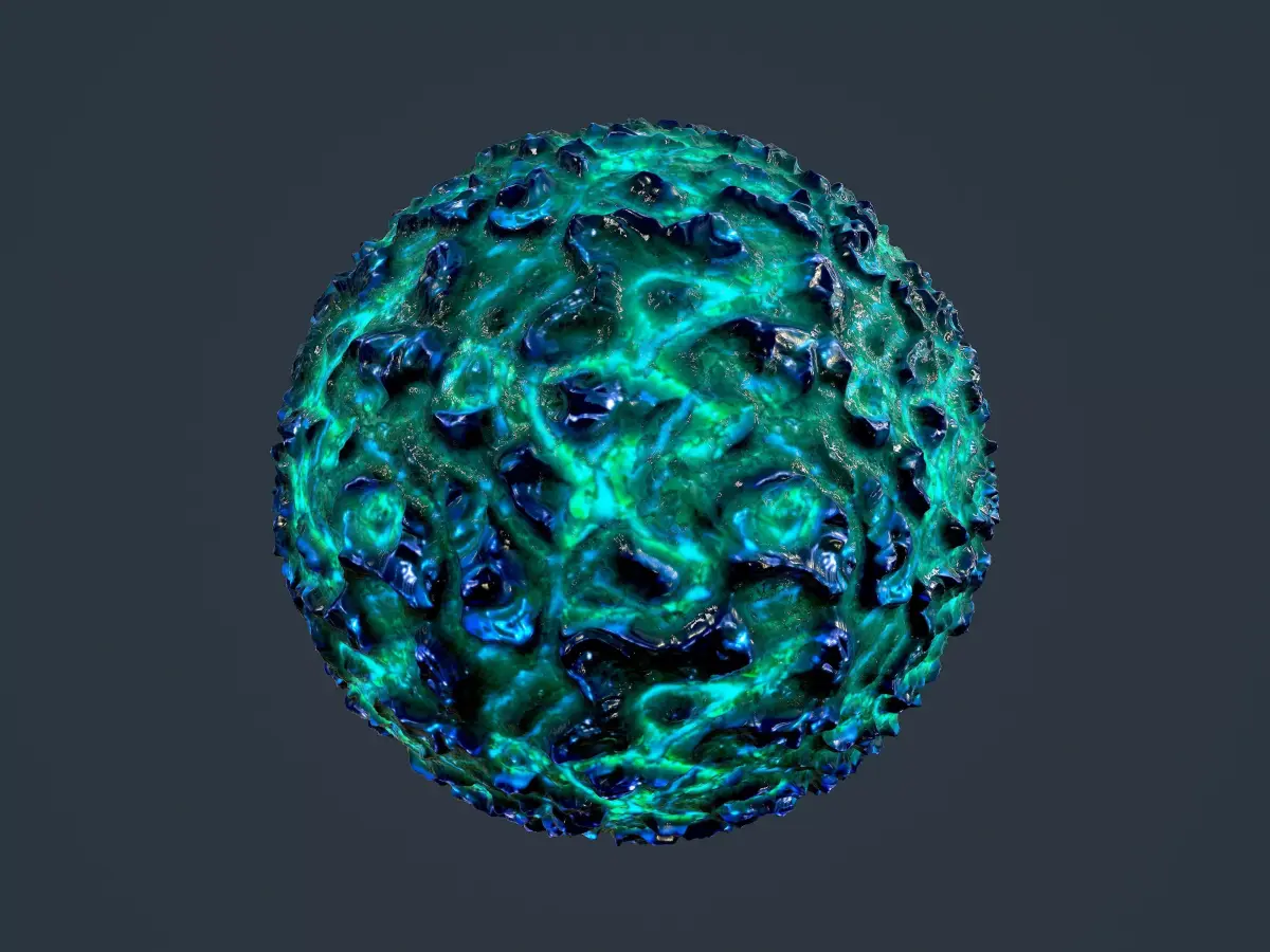 Sci-fi Alien Creature Environment Seamless PBR Texture 07 Texture