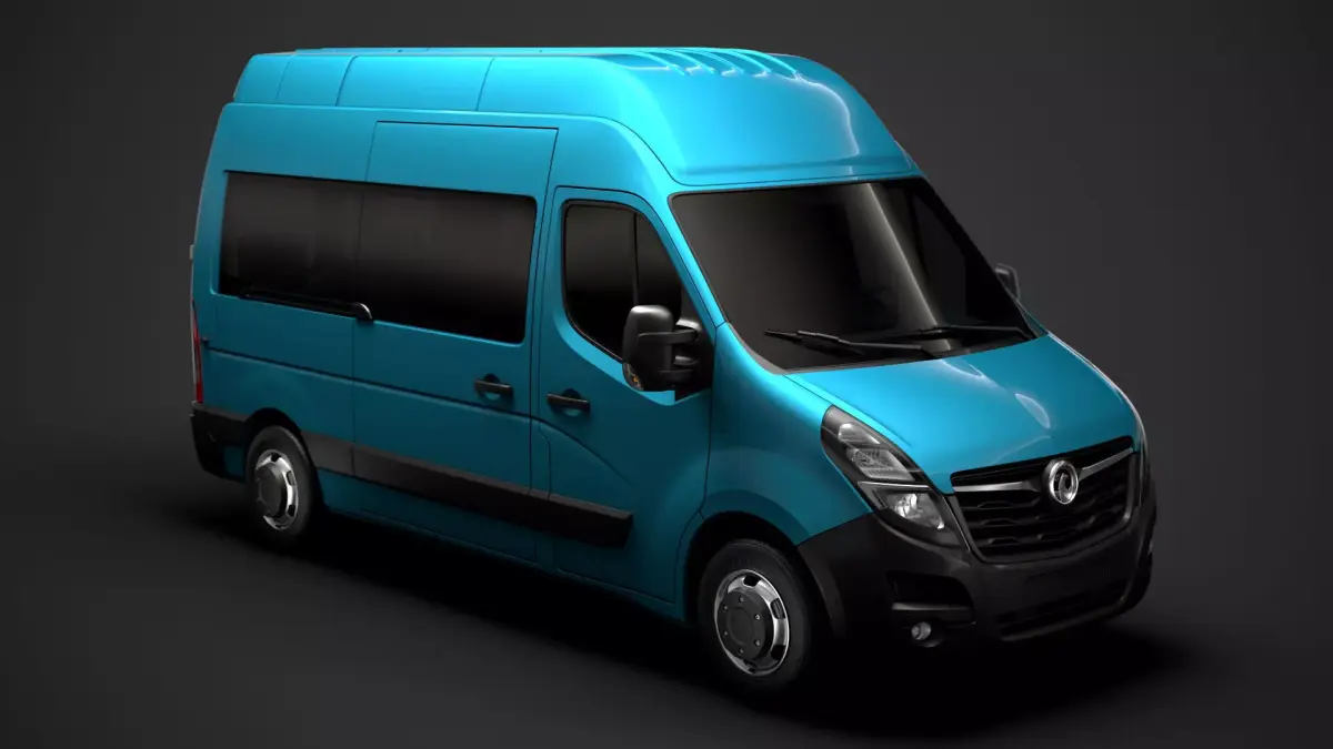 Vauxhall Movano L2H3 Minibus 2020 3D model