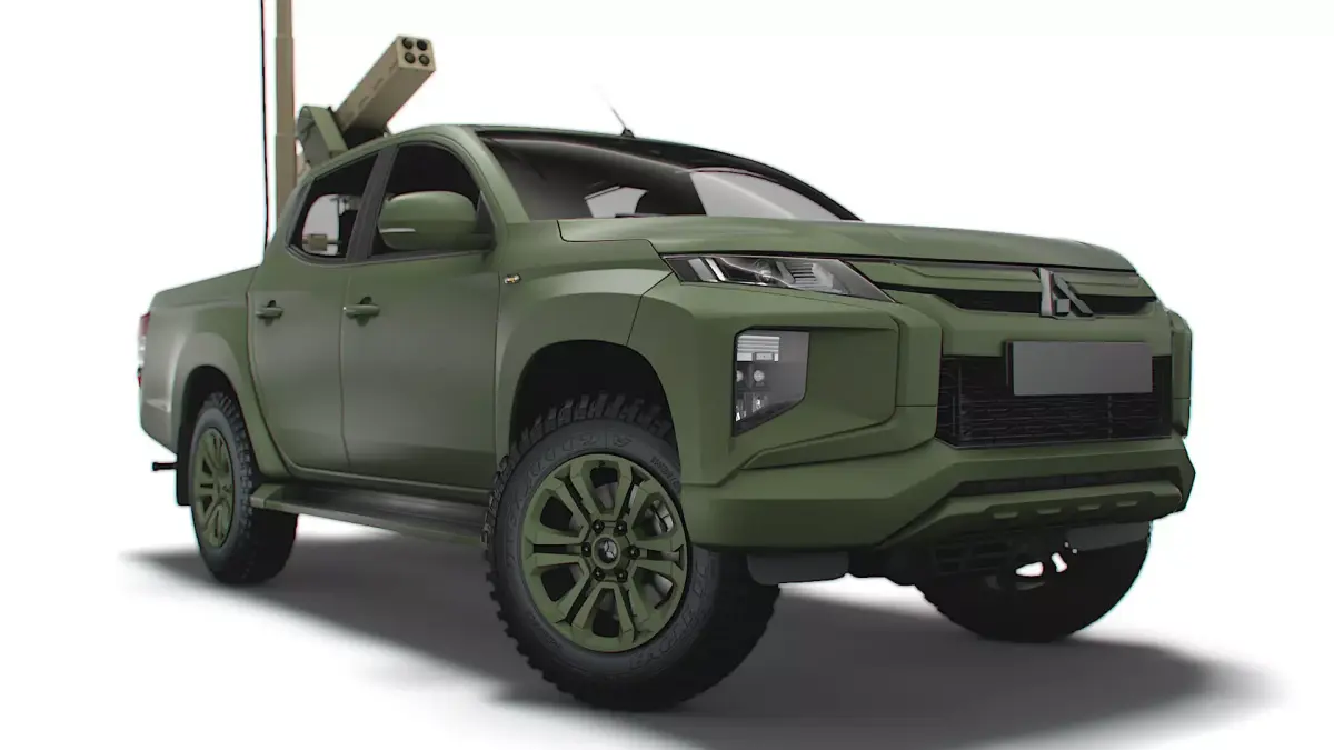 Mitsubishi L200 Vampire C-UAS 2023 3D model