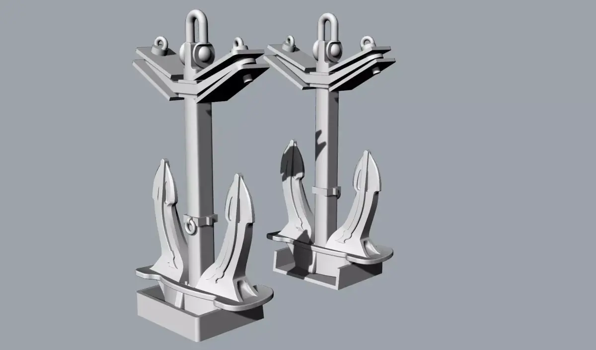stern anchor 3D print model