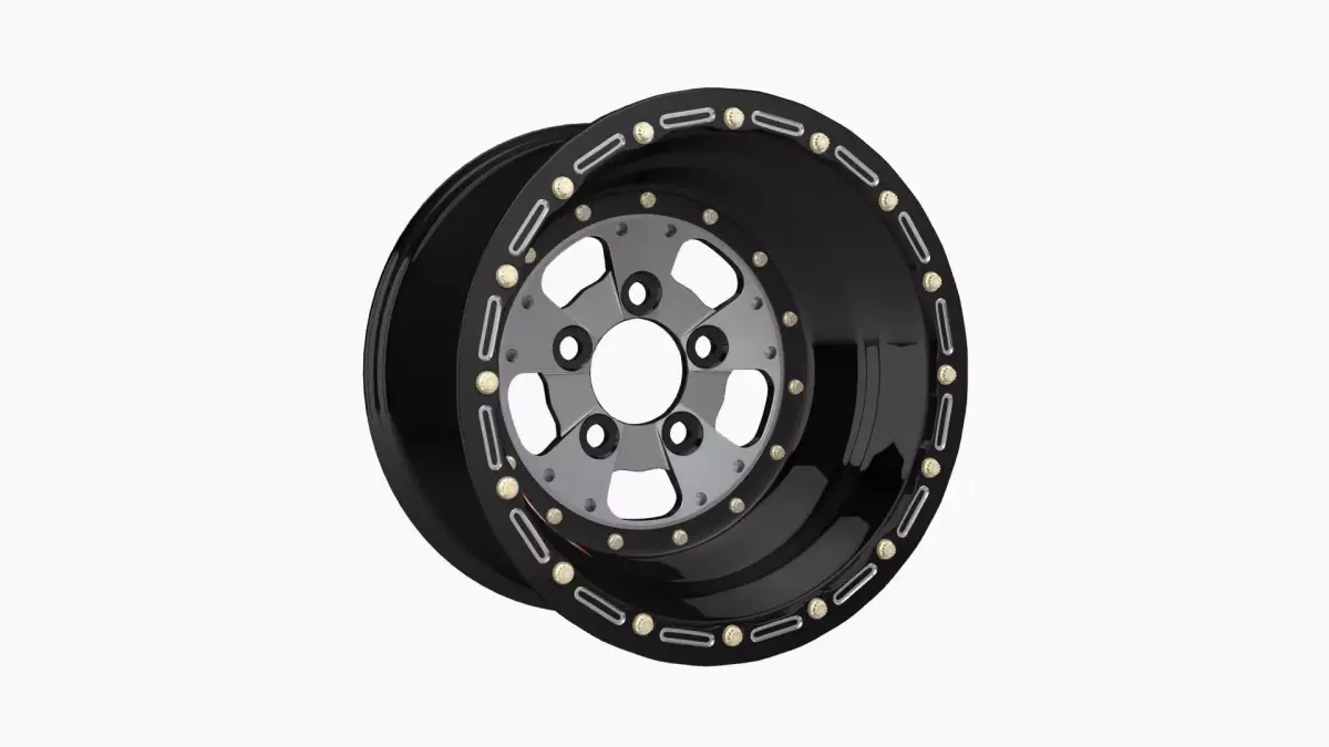 Sander 750 series drag rear wheel Low-poly 3D model