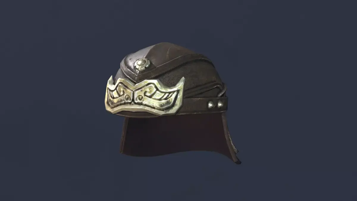 Helmet leather Free low-poly 3D model
