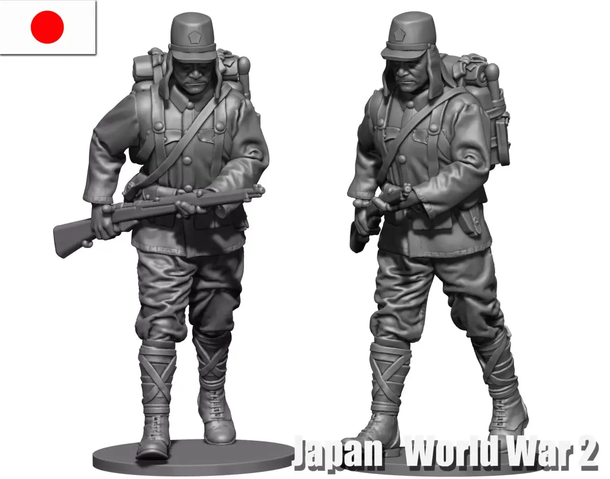 Japan soldier ww2  3D print model purchase
