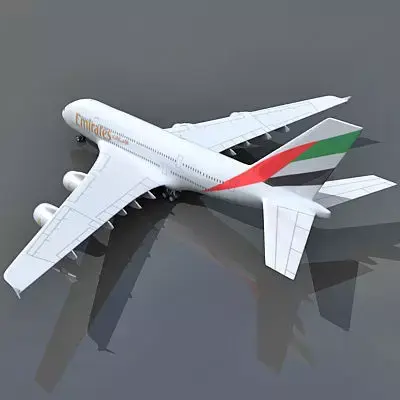 Emirates Airlines Model Airbus A380 3D model