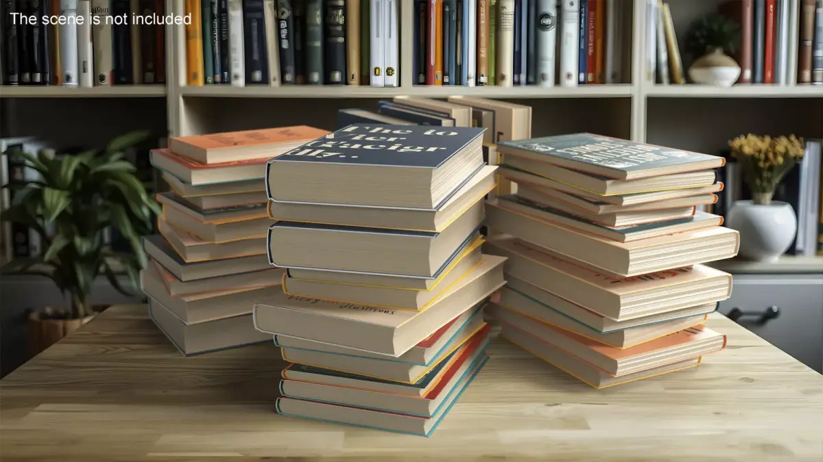 Pile of Books 3D model