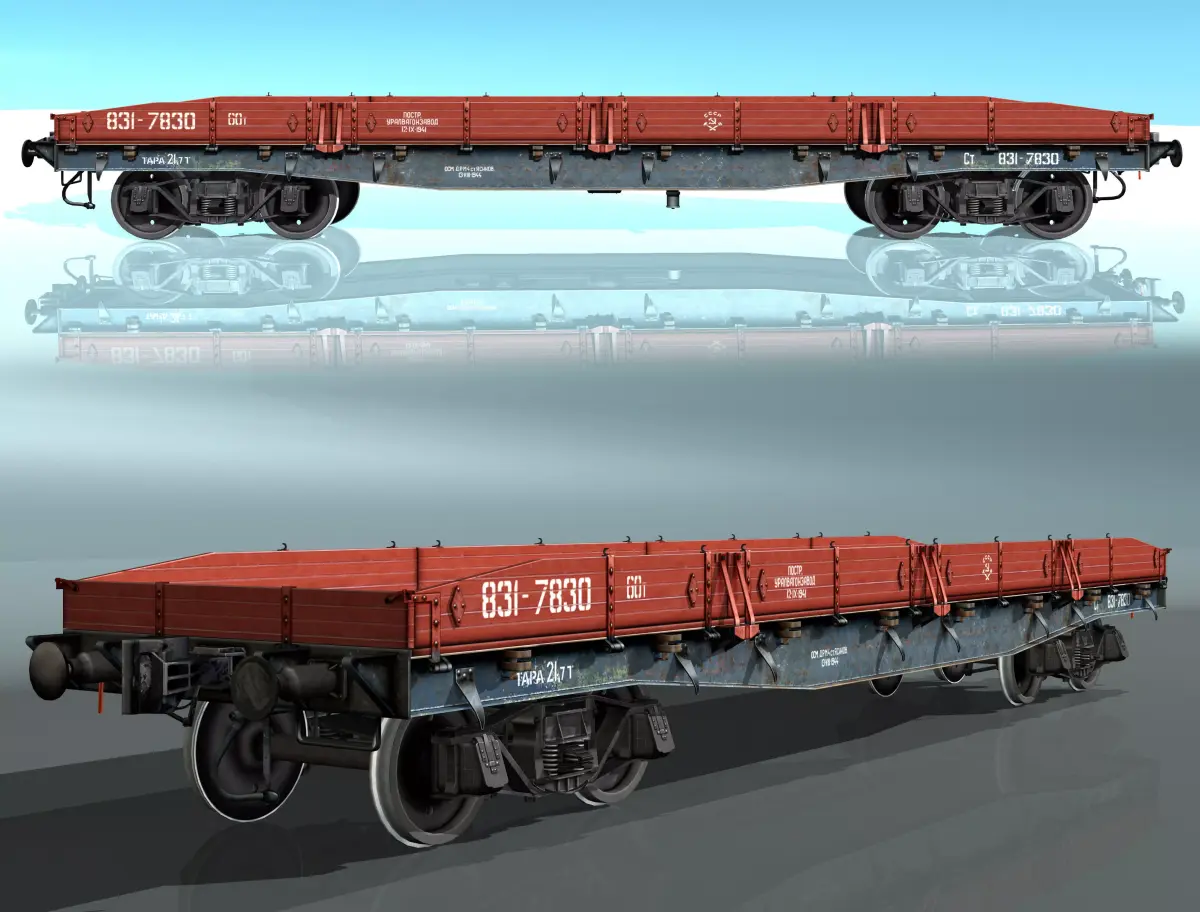 Platform type 13-H453 Low-poly 3D model