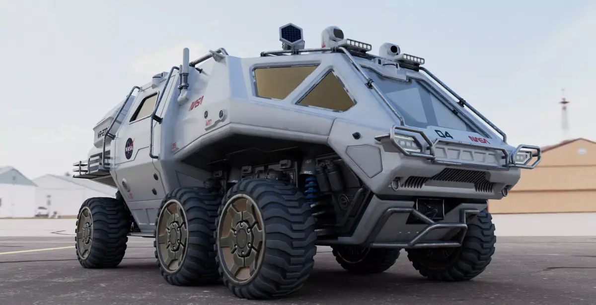 NASA Mars Lunar or Moon Terrain Rover Vehicle  Concept 3D model