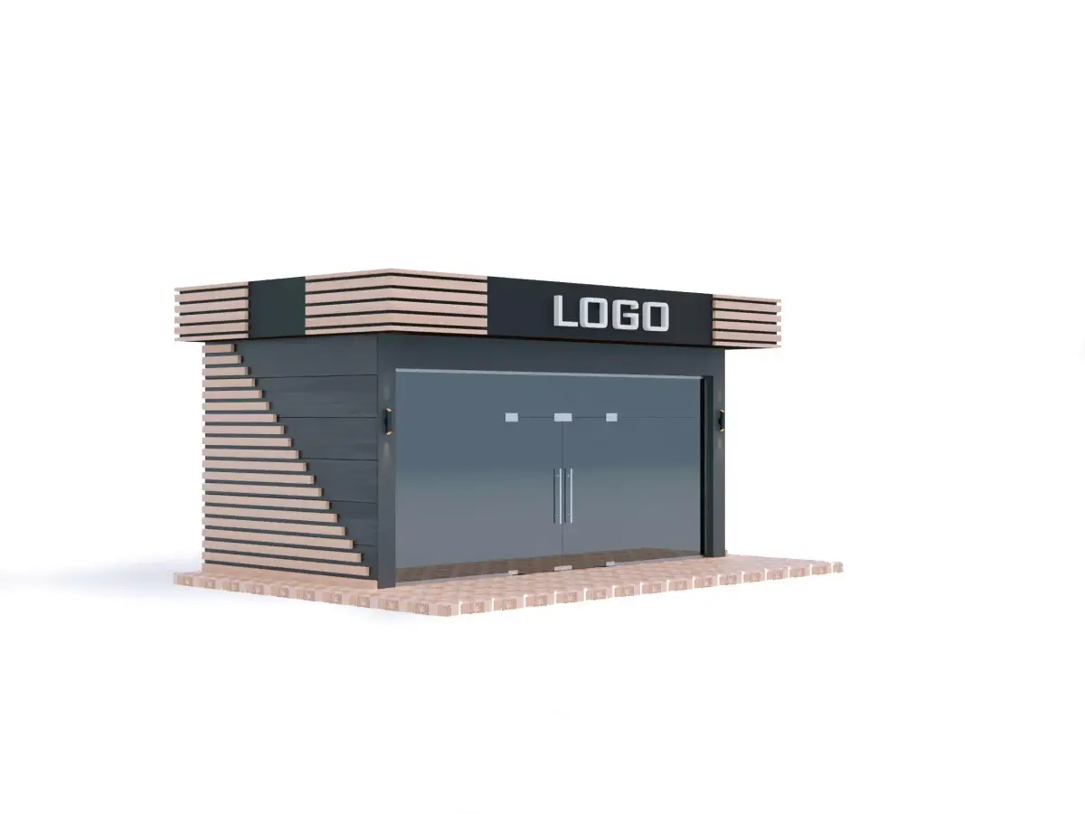 Mini Market exterior 3D model