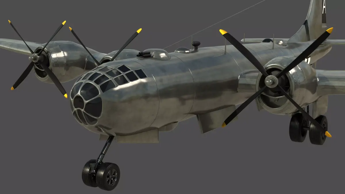 B29 aircraft 3D model  3D model