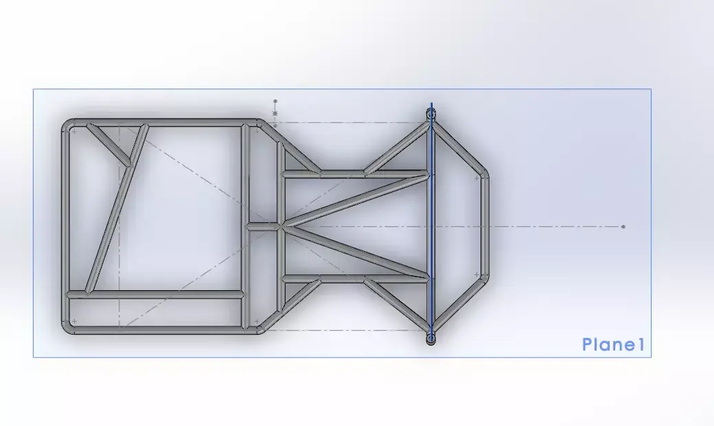 Go-Kart Chassis FIA Regulations 3D model