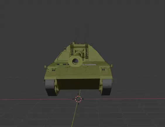 Panzer Haubitze 2000 Low-poly 3D model