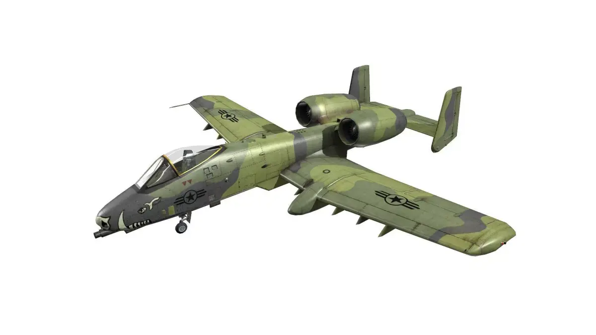 A-10A Thunderbolt II Low-poly Low-poly 3D model