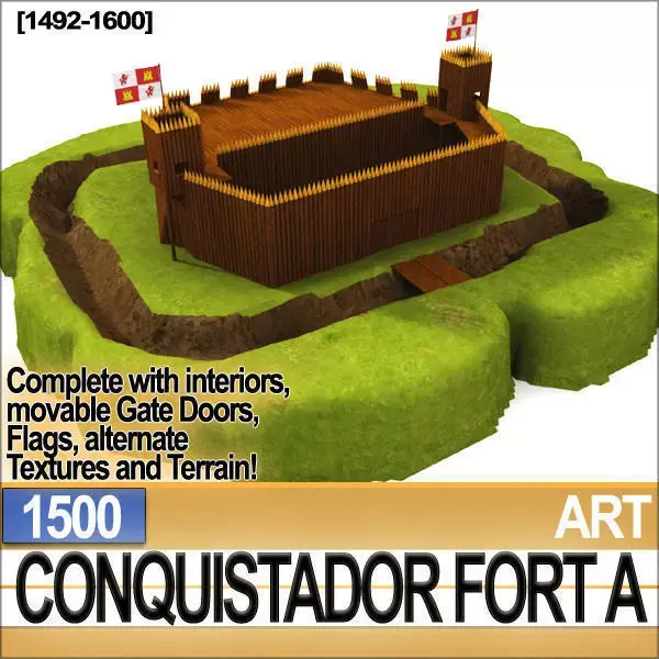 Conquistador Fort A 1500 3D model