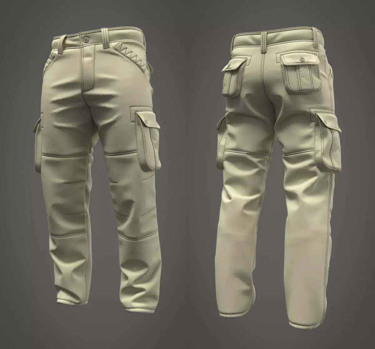 Cargo Pants - Marvelous Designer 3D model