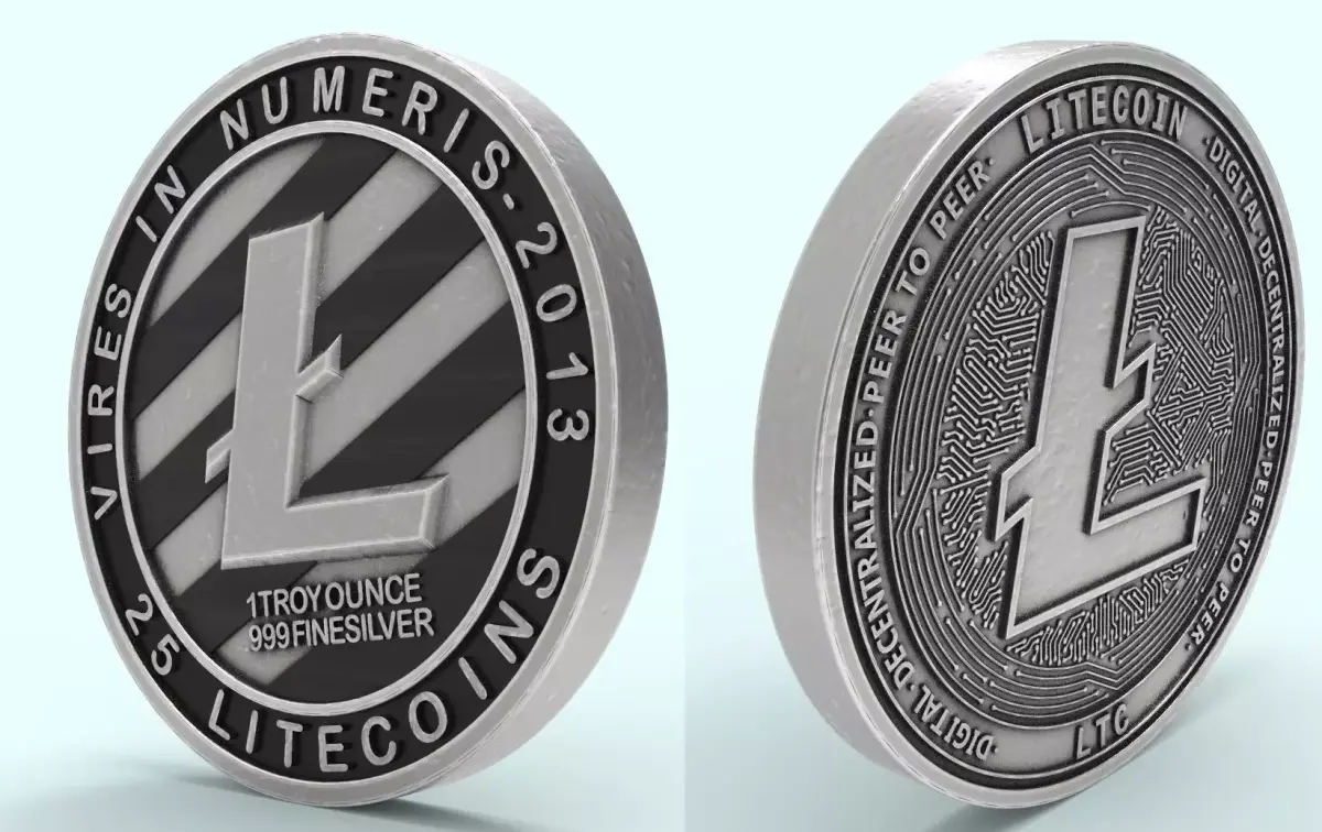 Litecoin LTC 3d model 3D model