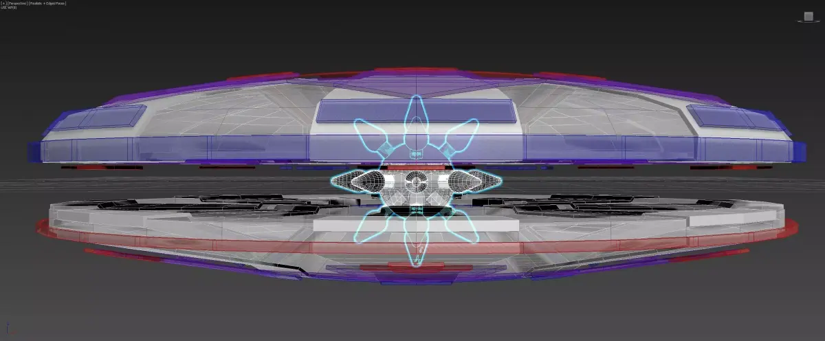 Inverted Radial Ionostar Craft - Concept 3D model